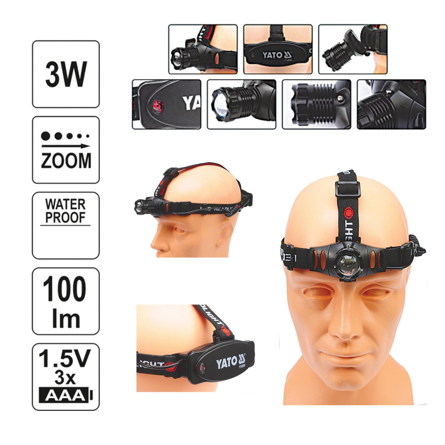 xrisimopolio ΦΑΚΟΣ ΚΕΦΑΛΗΣ zoom 100lm YT-08590