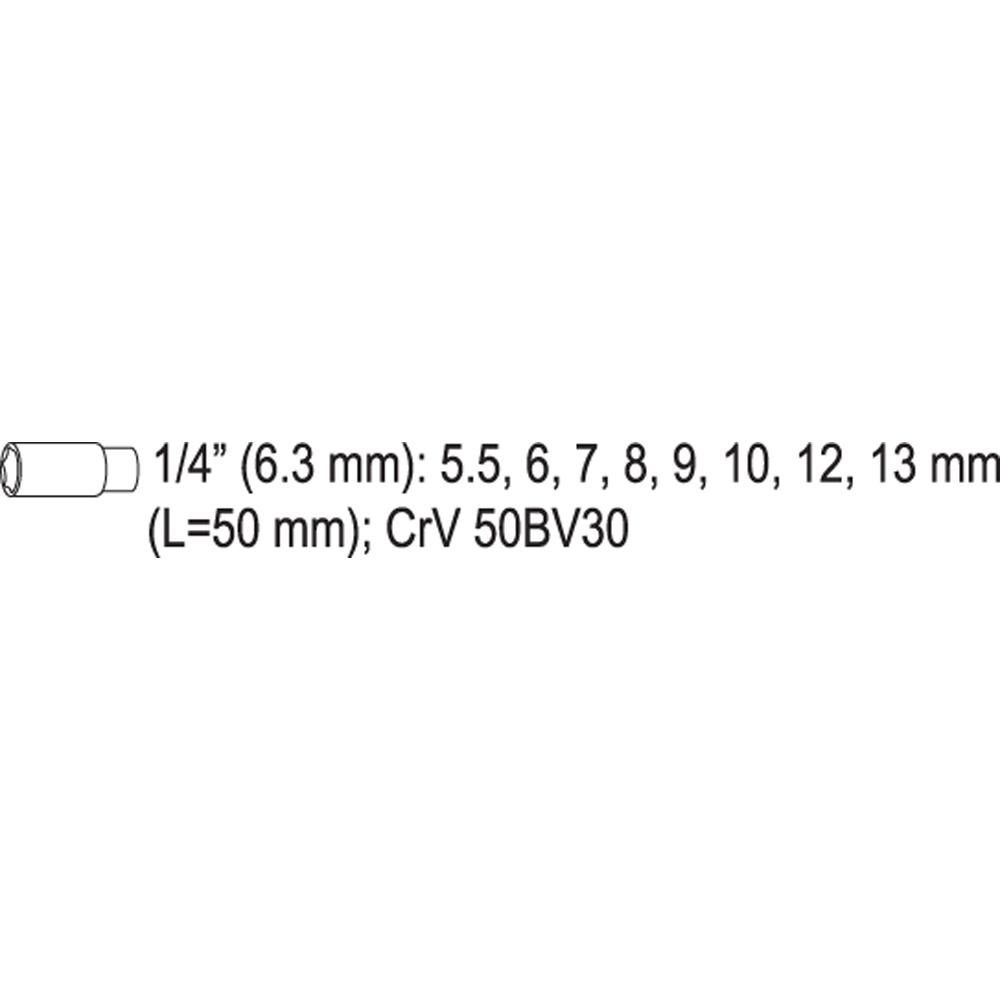 xrisimopolio ΚΑΡΥΔΑΚΙΑ 1/4 ΣΕΤ 8ΤΕΜ YT-14431