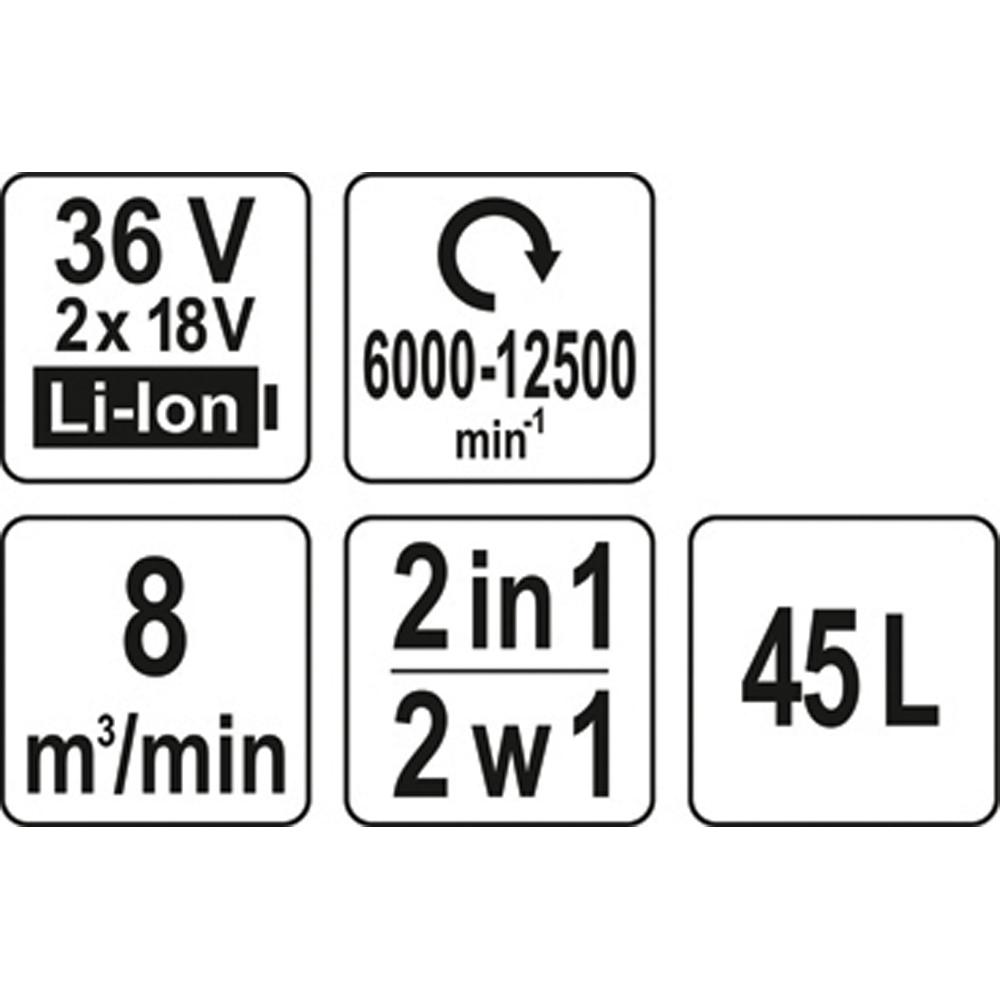 xrisimopolio ΦΥΣΗΤΗΡΑΣ ΚΗΠΟΥ 2X18V (36V) SOLO YT-85175