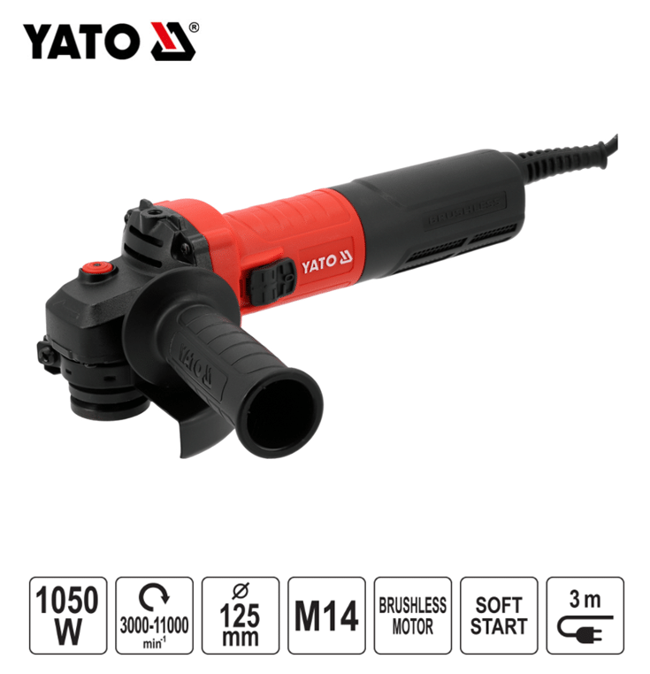 xrisimopolio ΤΡΟΧΟΣ ΓΩΝΙΑΚΟΣ ΡΥΘΜΙΖΟΜΕΝΟΣ BL 1050W/125MM YT-821014