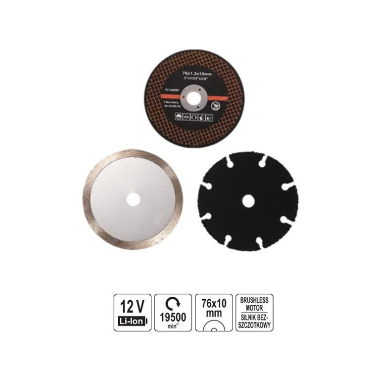 xrisimopolio ΤΡΟΧΟΣ ΓΩΝΙΑΚΟΣ MINI 12V/76MM BODY YT-82905