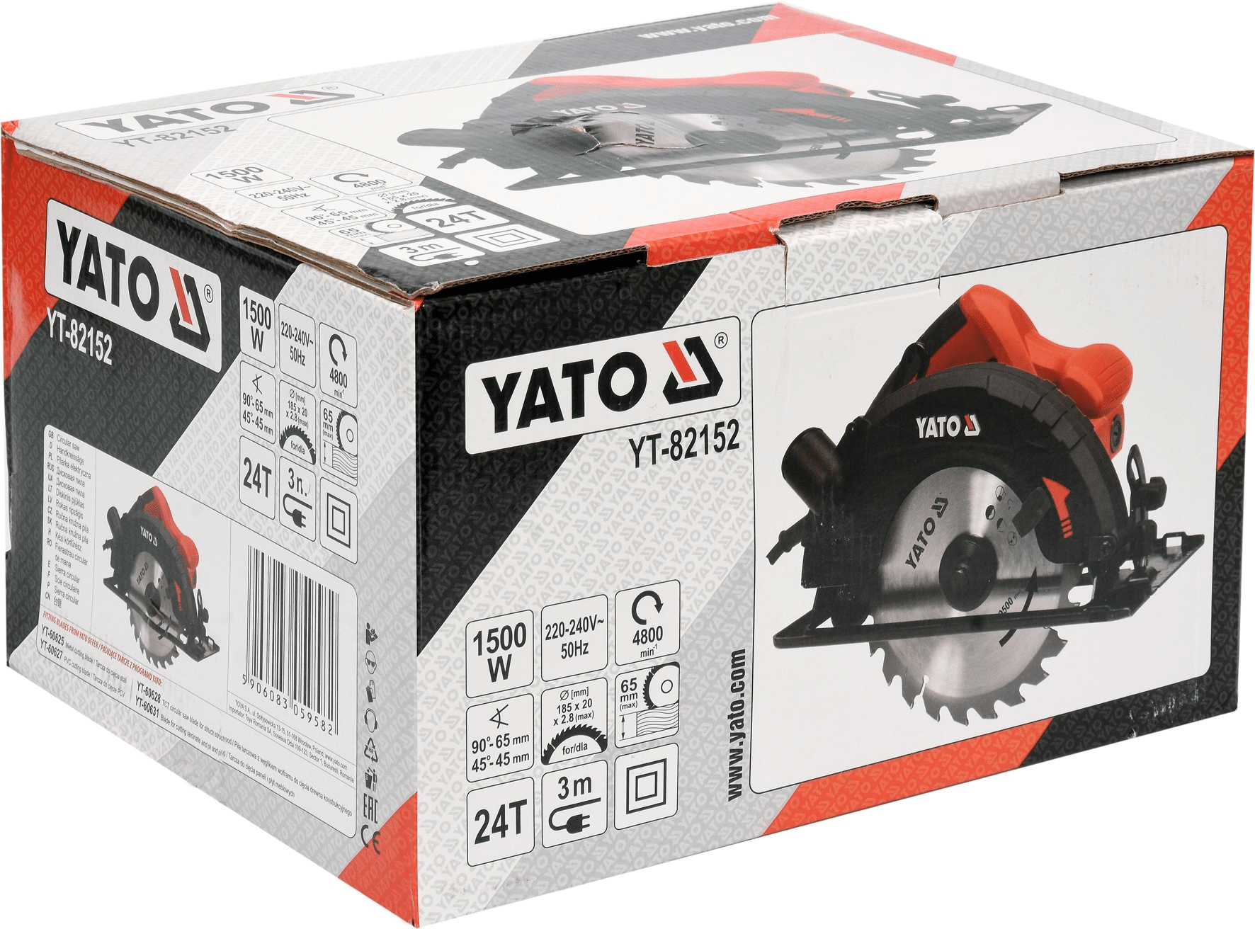 Δισκοπρίονο 1500W με Σύστημα Αναρρόφησης - Yato YT-82152 - Image 8