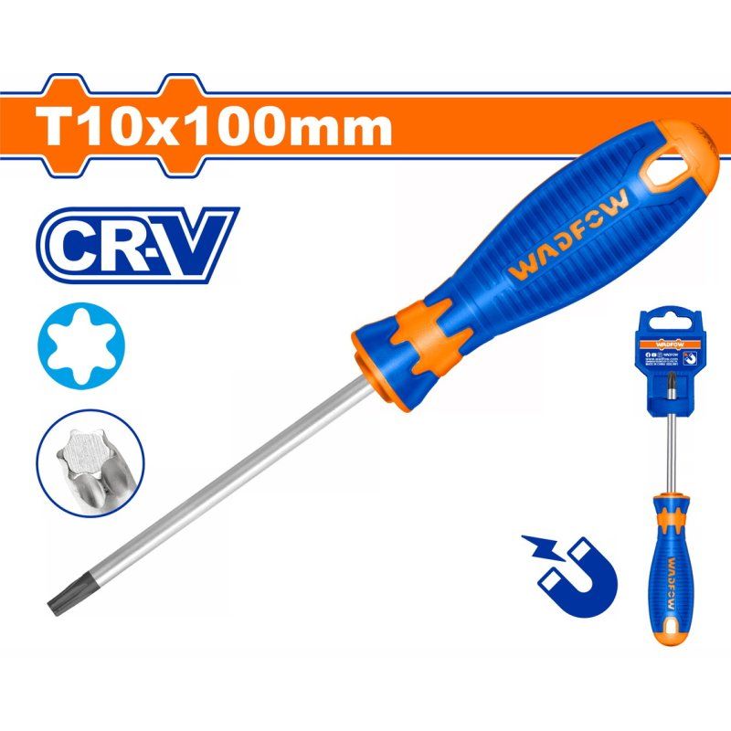 Χρησιμοπωλείο - WADFOW ΚΑΤΣΑΒΙΔΙ ΜΑΓΝ. TORX T10 X 100mm (WSDT214)