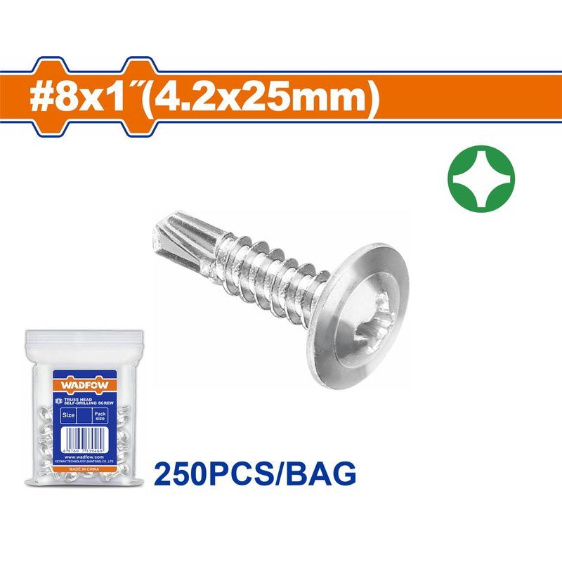 Χρησιμοπωλείο - WADFOW ΛΑΜΑΡΙΝΟΒΙΔΑ ΑΥΤΟΔ/ΤΗ WAFFER 8 Χ 1" / 4.2 Χ 25mm 250TEM (WXS3913)