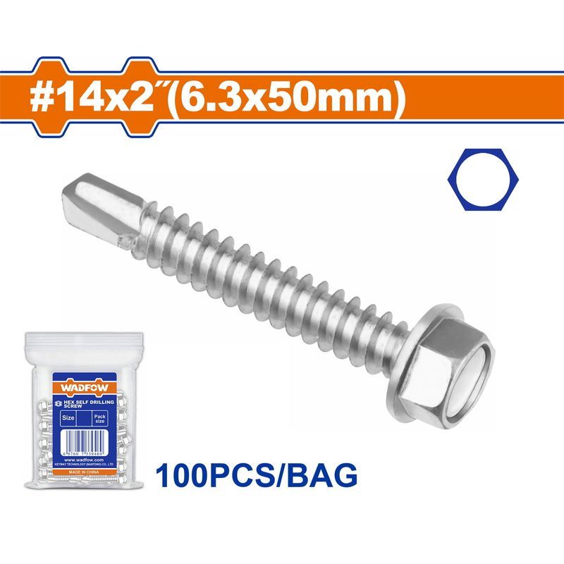 Χρησιμοπωλείο - WADFOW ΛΑΜΑΡΙΝΟΒΙΔΑ ΑΥΤΟΔ/ΤΗ ΕΞΑΓΩΝΗ ΧΩΡΙΣ ΡΟΔΕΛΑ 14 Χ 2" / 6.3 Χ 50mm 100TEM (WXS8915)