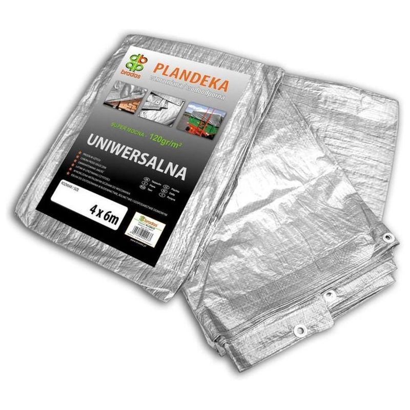 BRADAS ΜΟΥΣΑΜΑΣ ΑΔΙΑΒΡΟΧΟΣ 120gr/m2  4X6m  (PL1204/6)