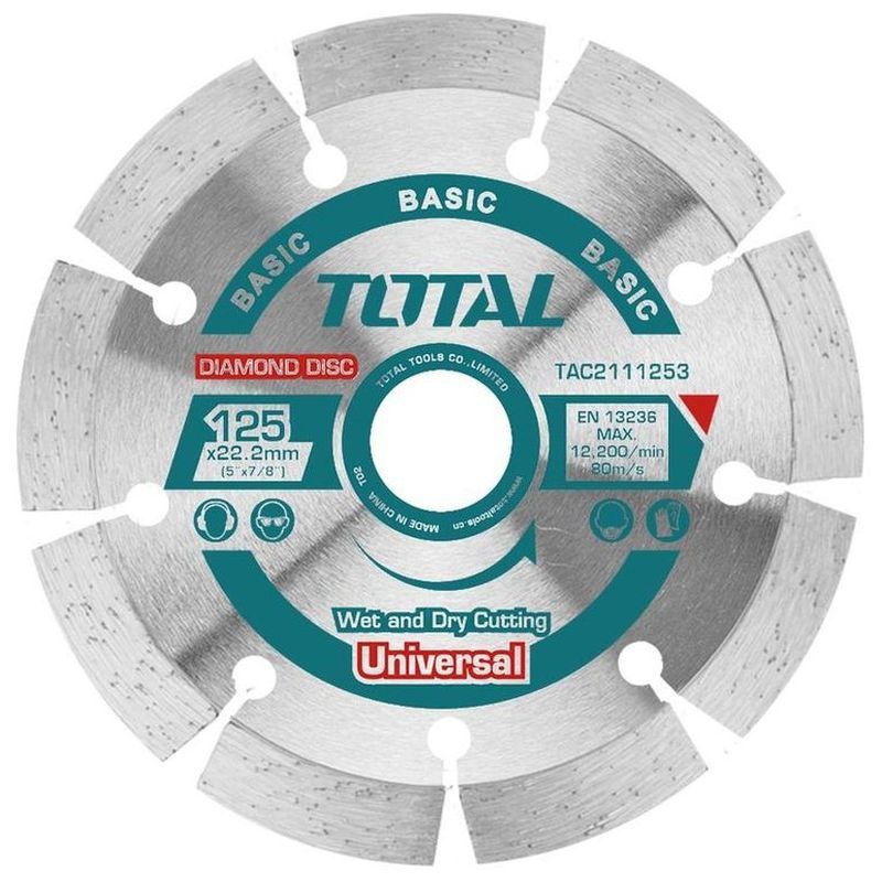 TOTAL ΔΙΑΜΑΝΤΟΔΙΣΚΟΣ UNIVERSAL 125 Χ 22.2mm (TAC2111253)
