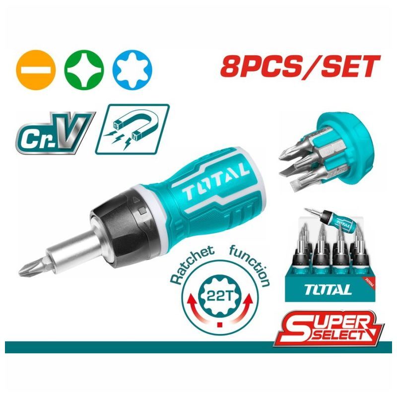 TOTAL ΚΑΤΣΑΒΙΔΙ ΚΑΣΤΑΝΙΑΣ ΝΑΝΟΣ 8 σε 1 (TACSDS1726)