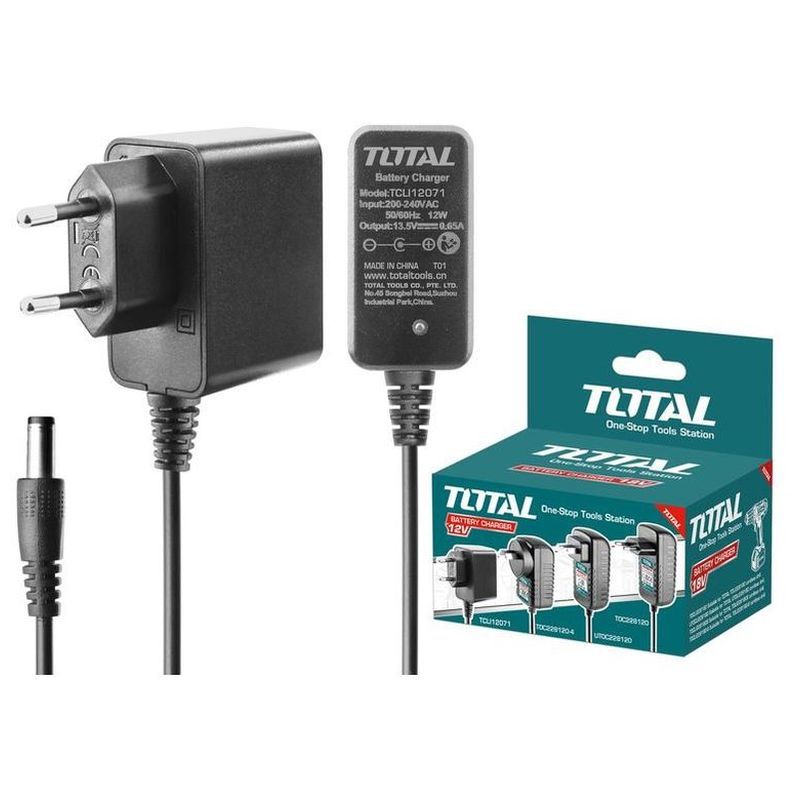 TOTAL ΦΟΡΤΙΣΤΗΣ ΓΙΑ ΜΠΑΤΑΡΙΑ ΛΙΘΙΟΥ 12V ΓΙΑ TDLI1232 / TIDLI1232 / TSPLI1212 (TCLI12071)