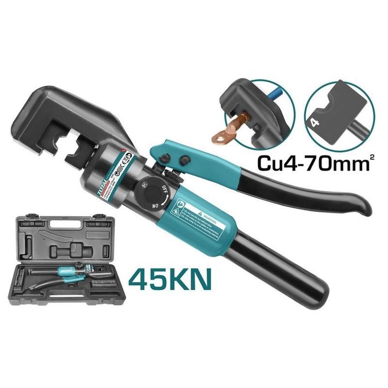 TOTAL ΥΔΡΑΥΛΙΚΗ ΠΡΕΣΑ ΑΚΡΟΔΕΚΤΩΝ  Cu 4-70mm2 (THCT070)