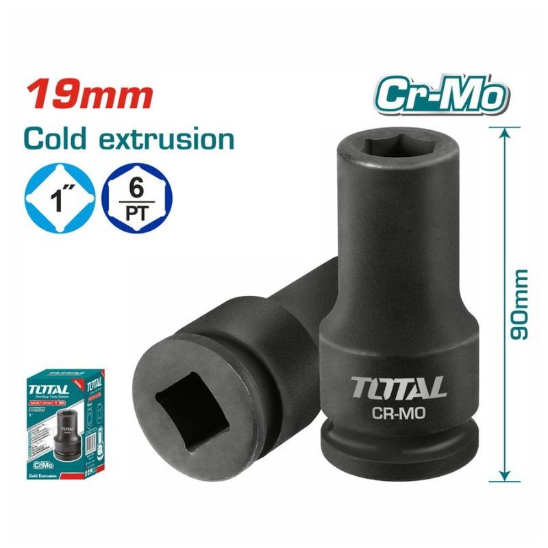 TOTAL ΕΠΑΓΓ. ΚΑΡΥΔΑΚΙ ΑΕΡΟΣ ΜΑΥΡO ΕΞΑΓΩΝO 1" - 19mm (THHISD0119L)