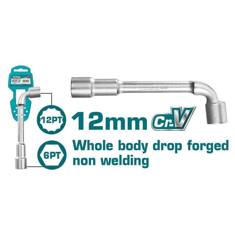 TOTAL ΓΩΝΙΑΚΟ ΣΩΛΗΝΩΤΟ 12mm (THWL1206)