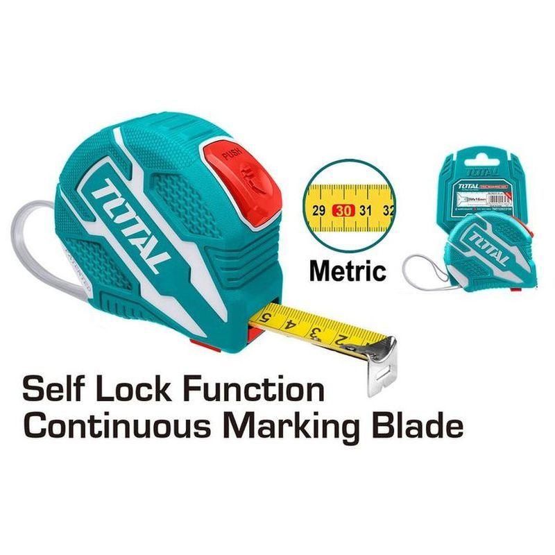 TOTAL ΜΕΤΡΟΤΑΙΝΙΑ 3m X 16mm ΜΕΤΡΙΚΟ (TMT126231M)